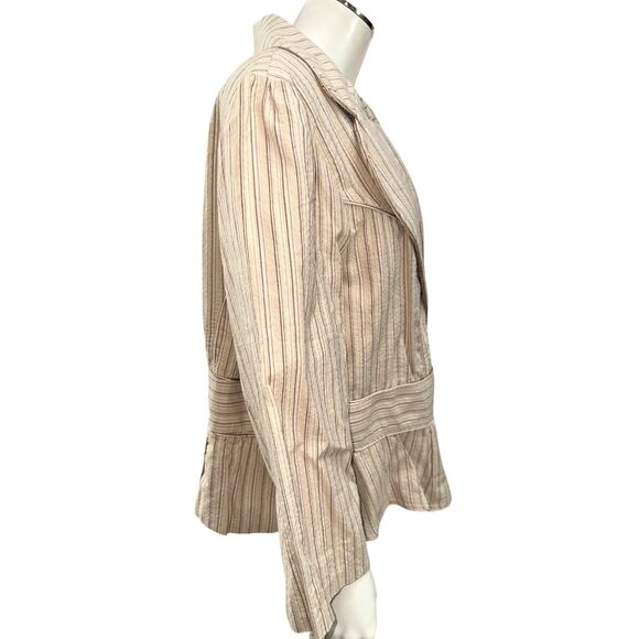 Mix It 3X Plus Brown Tan Jacket Open Front Textured Casual Layer City Streetcore - Picture 3 of 11